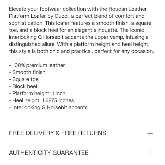 Gucci Horsebit Houdan leather heel loafers - Picture 5 of 14